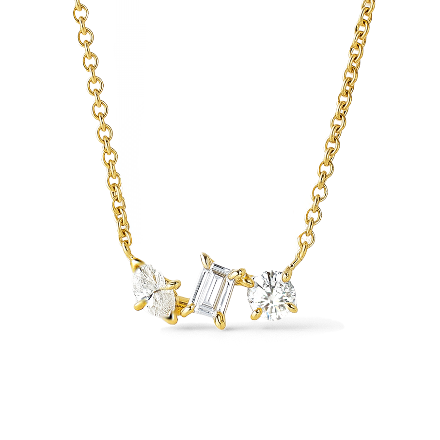 9K Yellow Gold 0.23ct Lab Grown Diamond Necklace