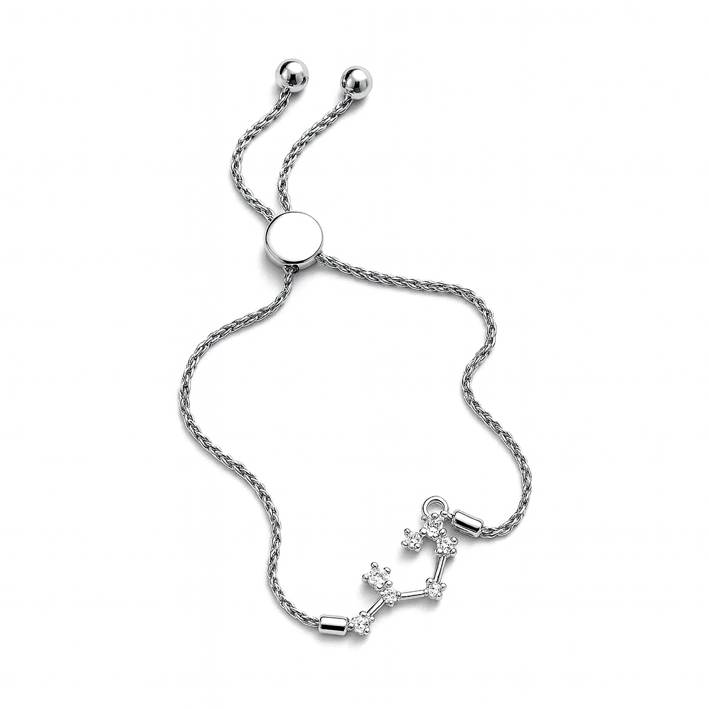 925 Sterling Silver Natural Diamond Bracelet