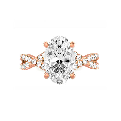 The Valence Ring - Pave Twist Band - Lab Grown Diamond