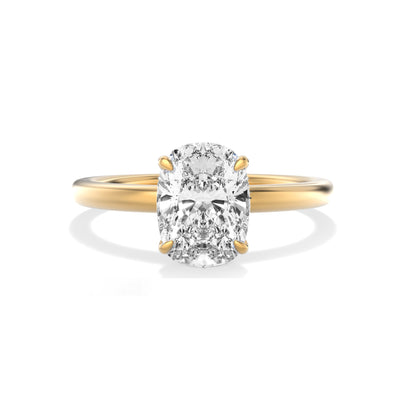 The Siena Ring - Cushion Lab Grown Diamond With Hidden Halo