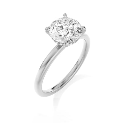 The Siena Ring - Hidden Halo Round Solitaire - Lab Grown Diamond