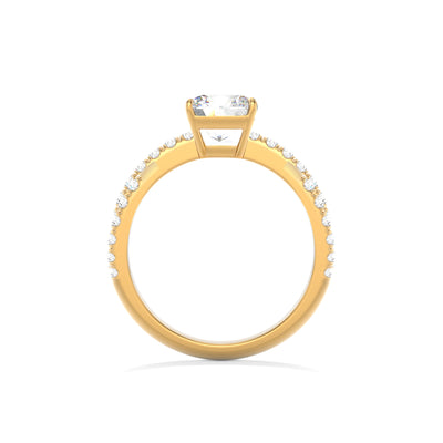 Oval Twist Lab Grown Diamond Engagement Ring - Valence