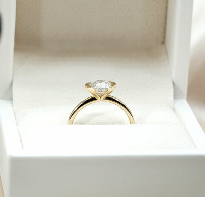 Lab Grown Diamond Ring in Yellow Gold
