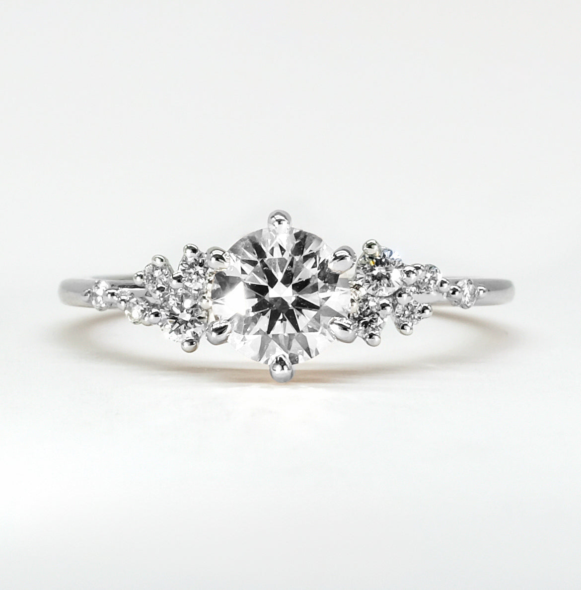 The Maria Ring -  Lab Grown Diamond with Round Brilliant Accents