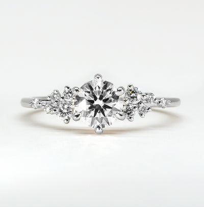The Maria Ring -  Lab Grown Diamond with Round Brilliant Accents