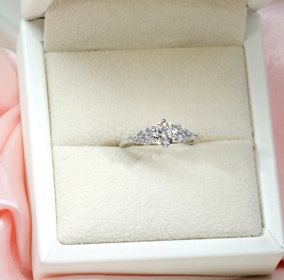 The Maria Ring -  Lab Grown Diamond with Round Brilliant Accents