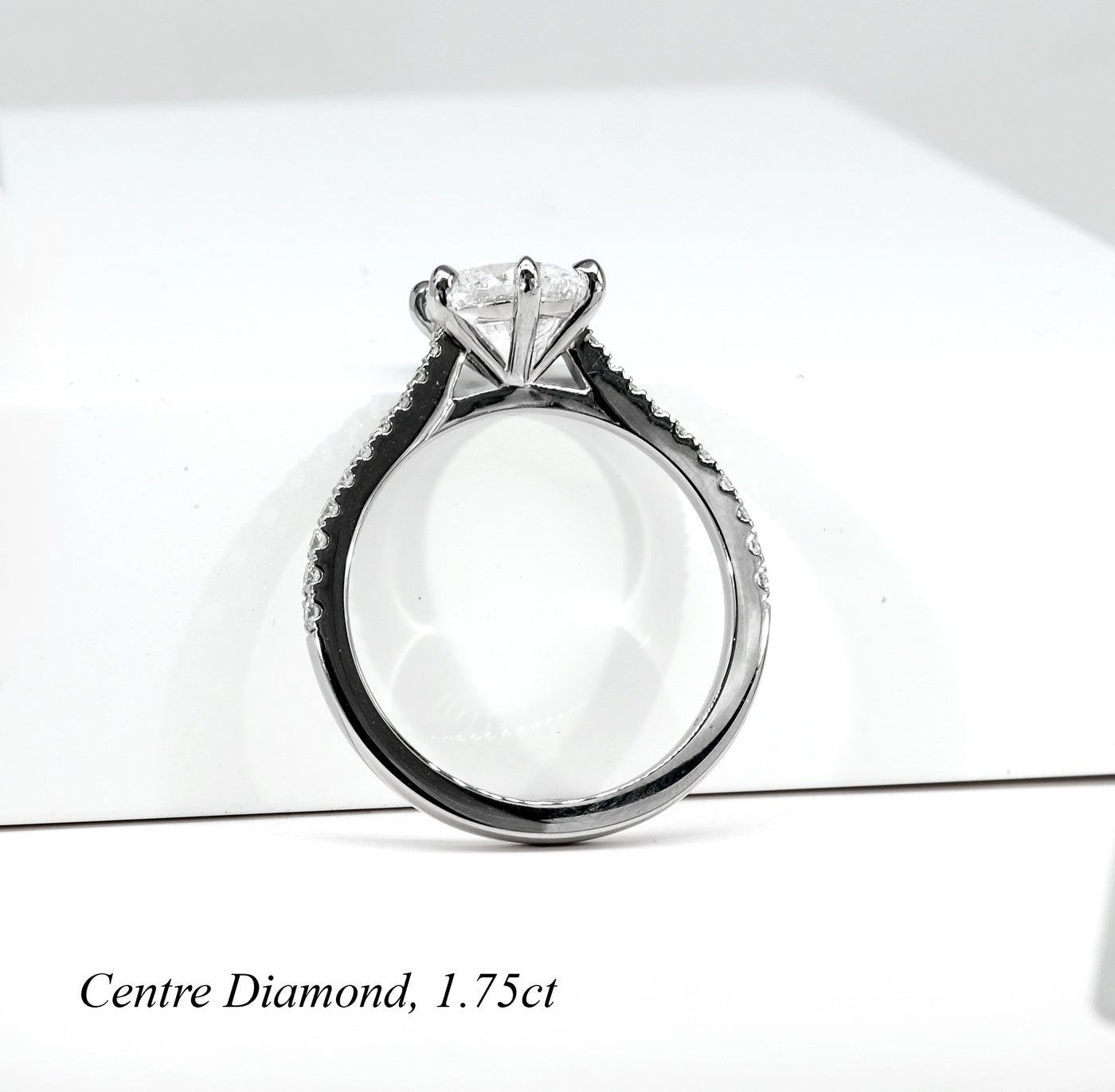 Round Lab Grown Diamond Engagement Ring - Amelia