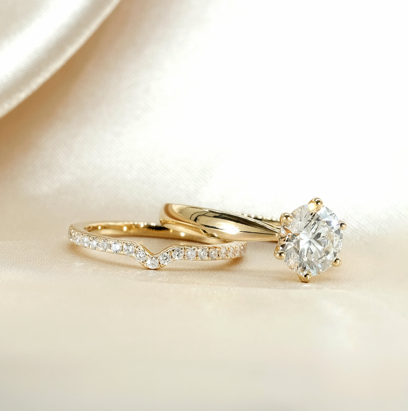 The Celine Ring – Cathedral Set Solitaire with Six-Claw Setting