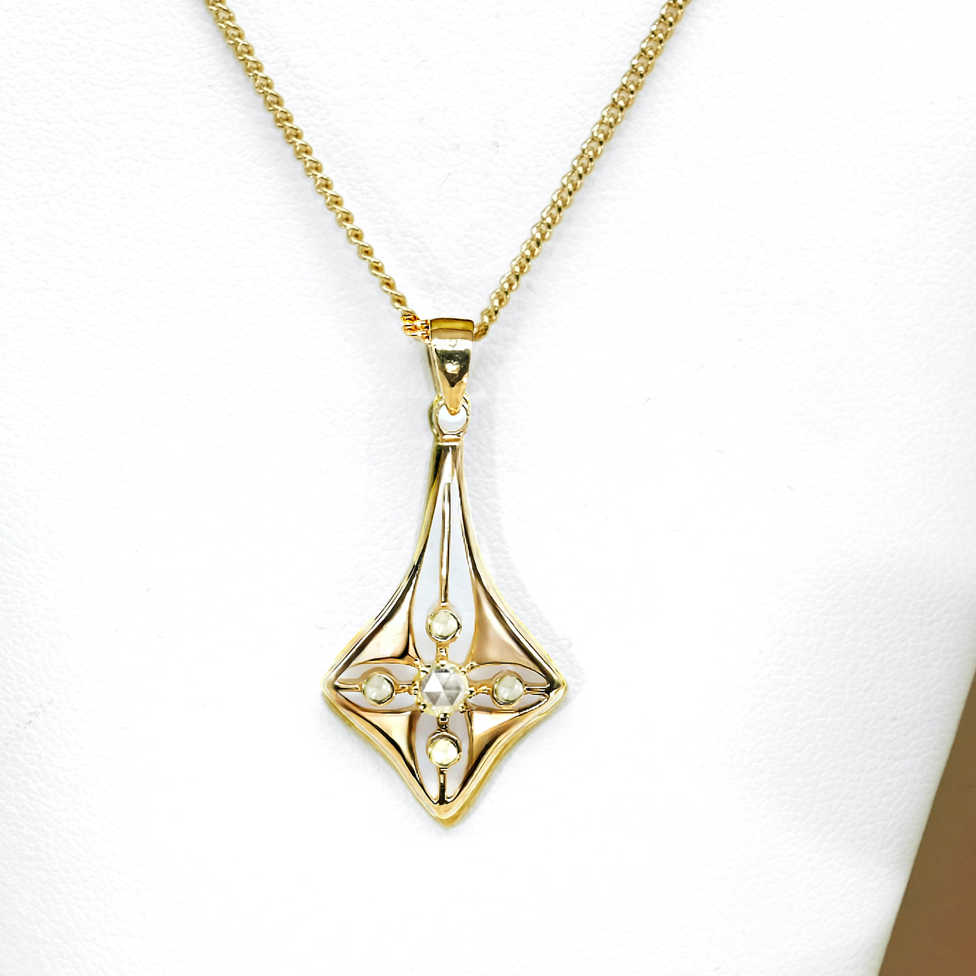 Yellow Gold Diamond Pendant