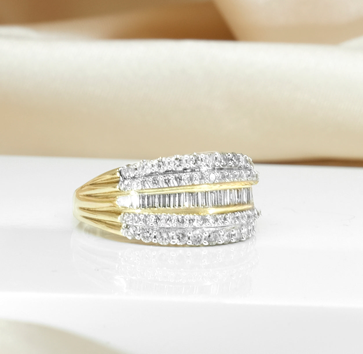 10K Yellow Gold Diamond Ring