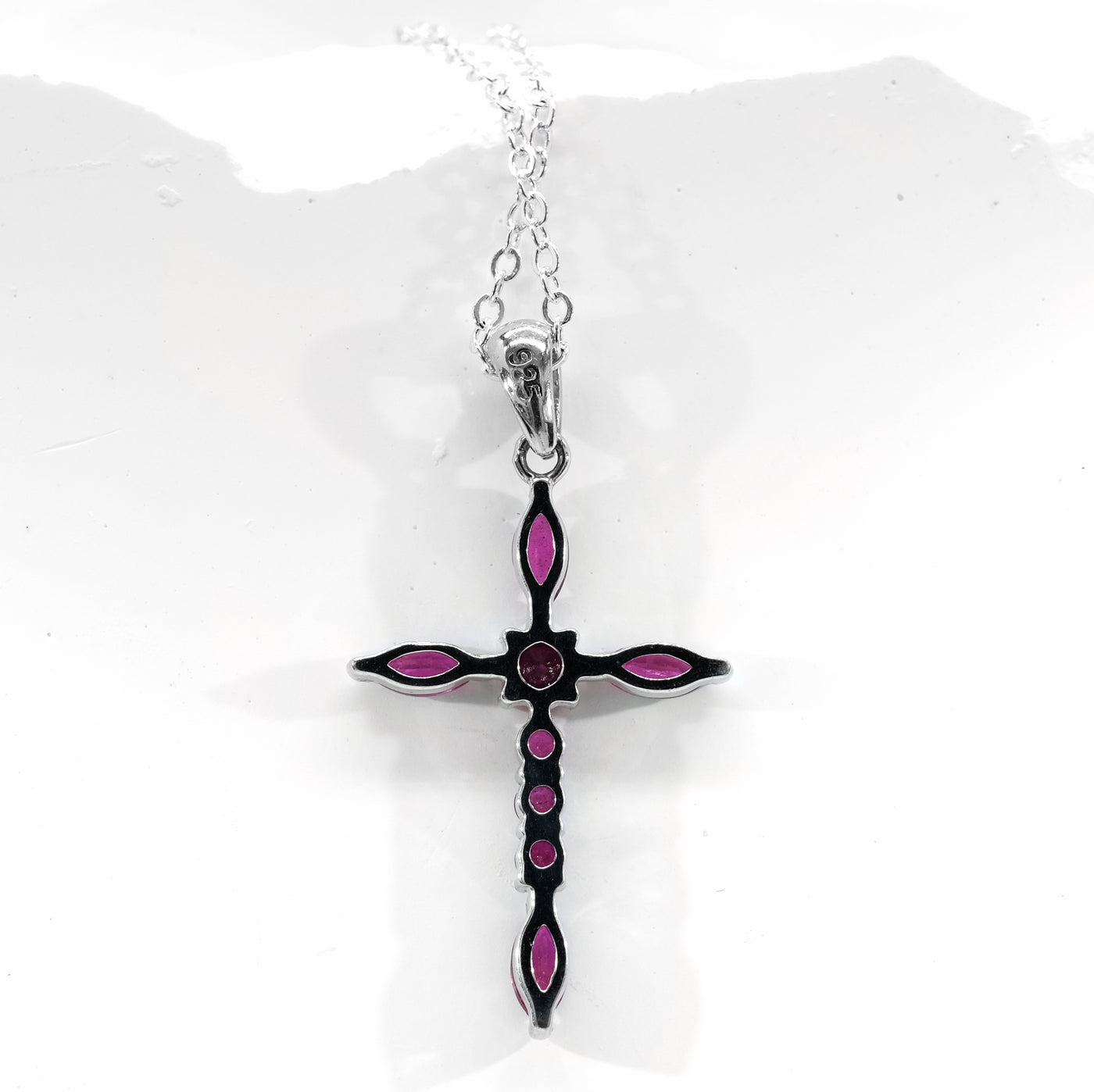 Sterling Silver Ruby Pendant