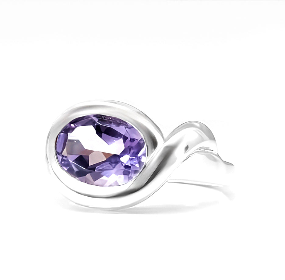 Sterling Silver Amethyst Ring