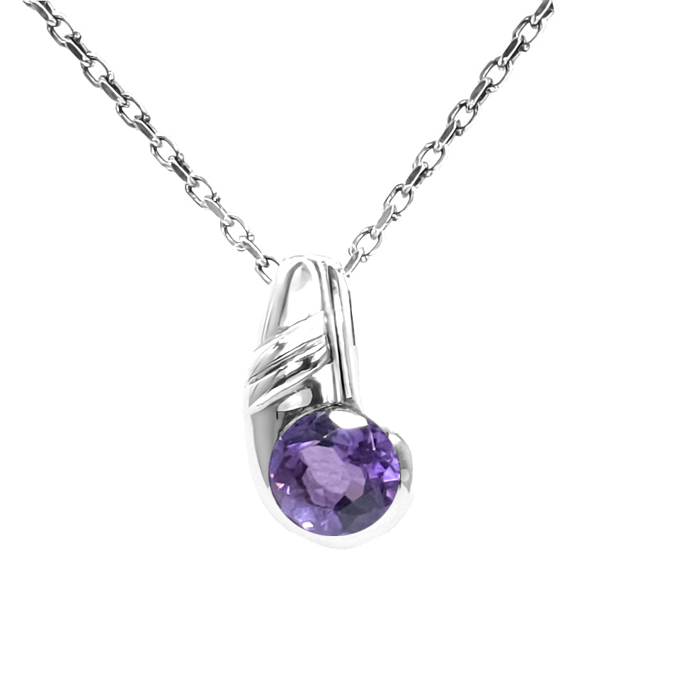 Sterling Silver Amethyst Pendant