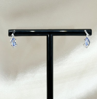 9K White gold Tanzanite Earrings