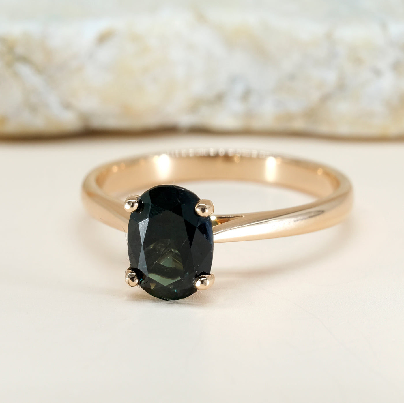 Rose Gold Australian Sapphire Ring