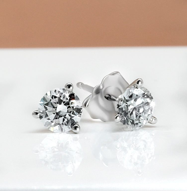 White Gold Lab Grown Diamond Earrings