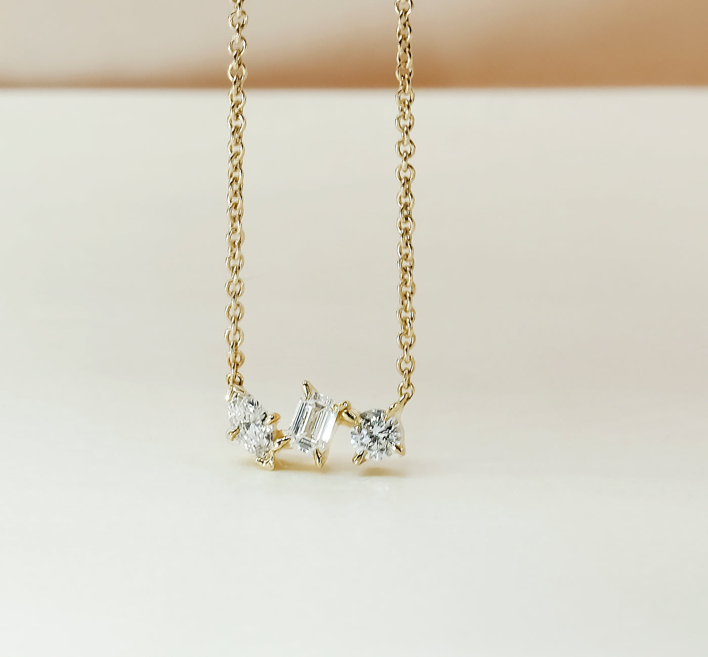 9K Yellow Gold 0.23ct Lab Grown Diamond Necklace