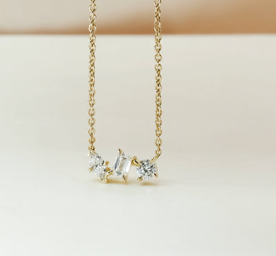 9K Yellow Gold 0.23ct Lab Grown Diamond Necklace