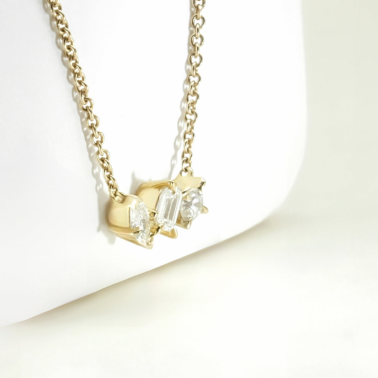 9K Yellow Gold 0.23ct Lab Grown Diamond Necklace