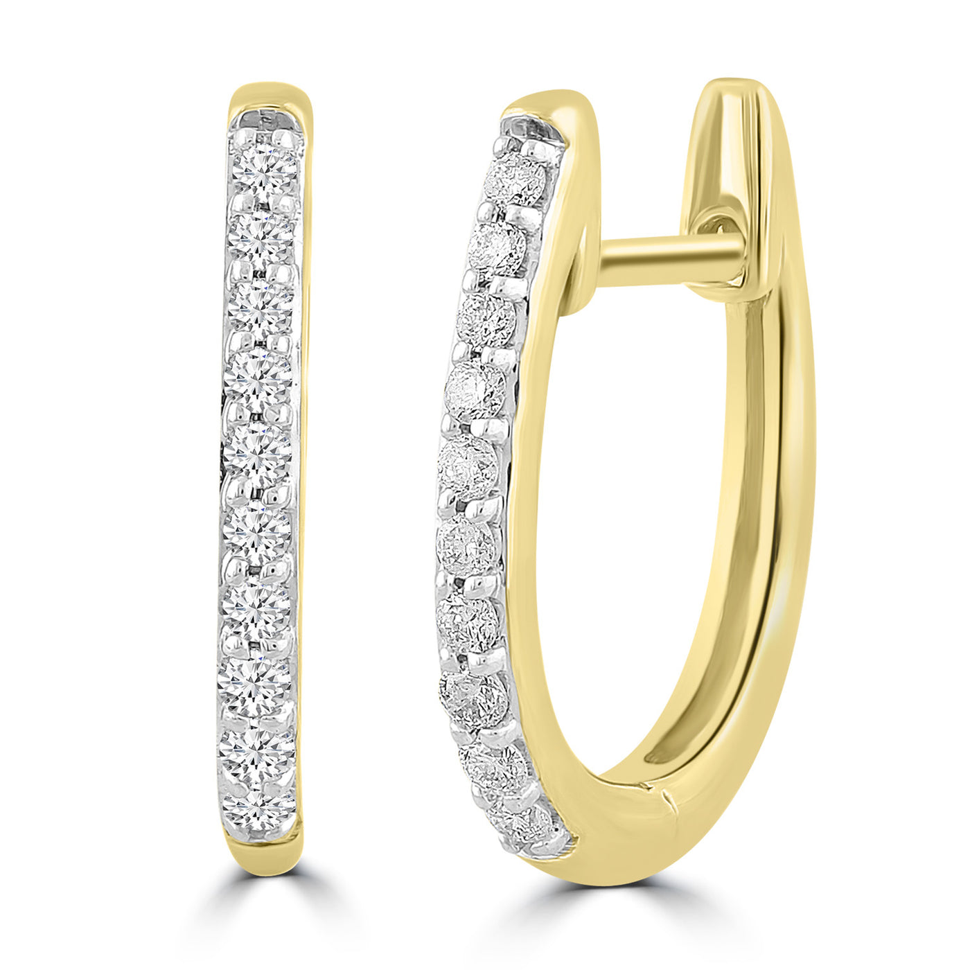 9K Gold Huggie  Lab-Grown Diamond Earrings | Pre-Order