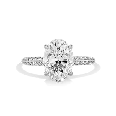 The Verona Ring - Diamond Knife Edge - Lab Grown Diamond