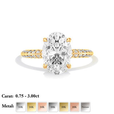 The Verona Ring - Diamond Knife Edge - Lab Grown Diamond