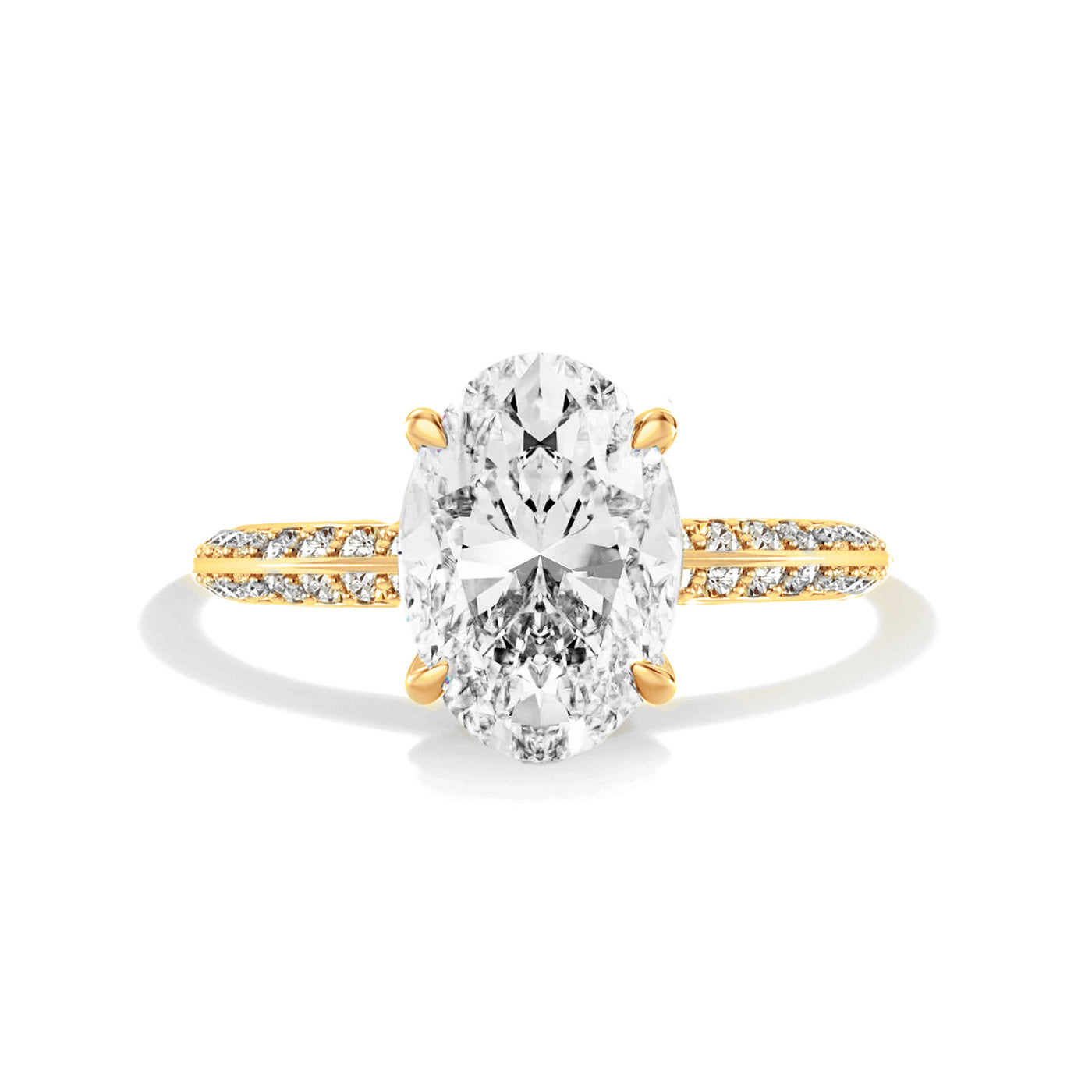 The Verona Ring - Diamond Knife Edge - Lab Grown Diamond