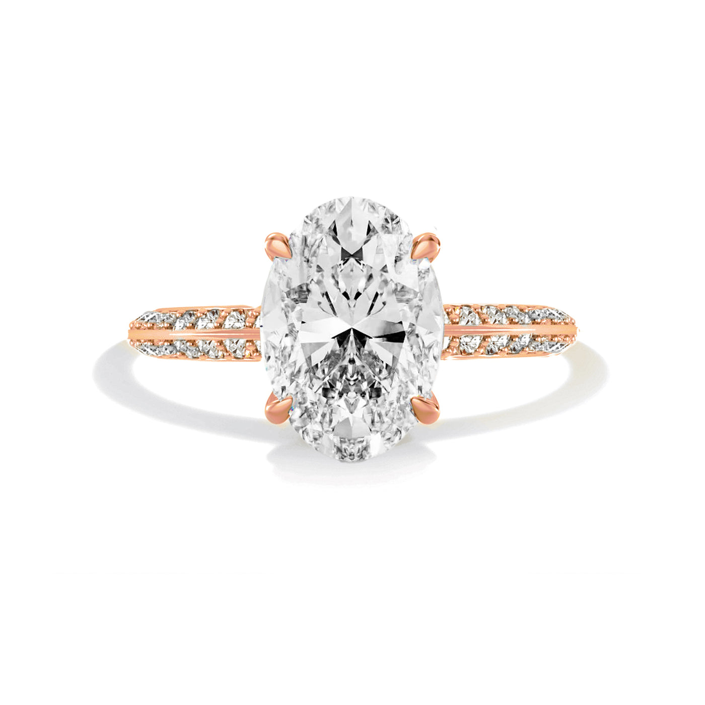 The Verona Ring - Diamond Knife Edge - Lab Grown Diamond