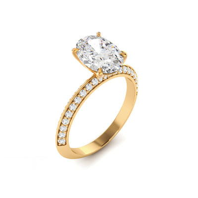 The Verona Ring - Diamond Knife Edge - Lab Grown Diamond