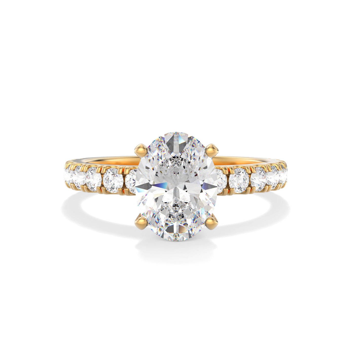 Oval Lab Grown Diamond Engagement Ring - Kimberley