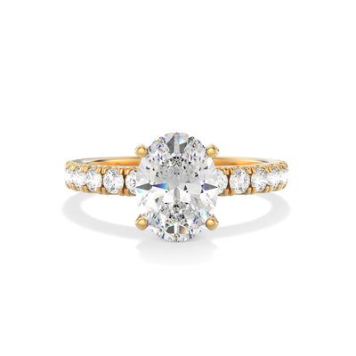Oval Lab Grown Diamond Engagement Ring - Kimberley