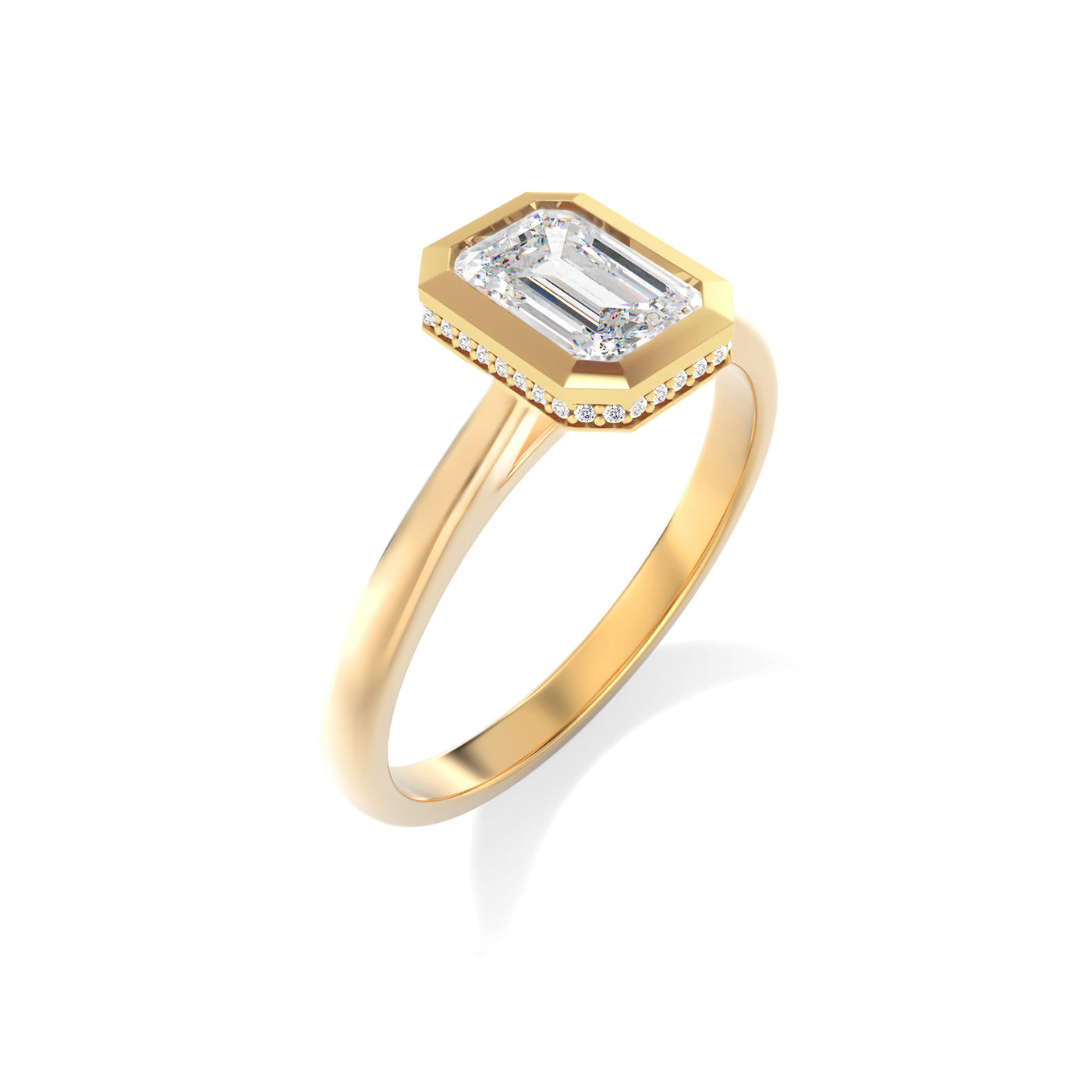 The Anna Ring – Bezel-Set Diamond Engagement Ring