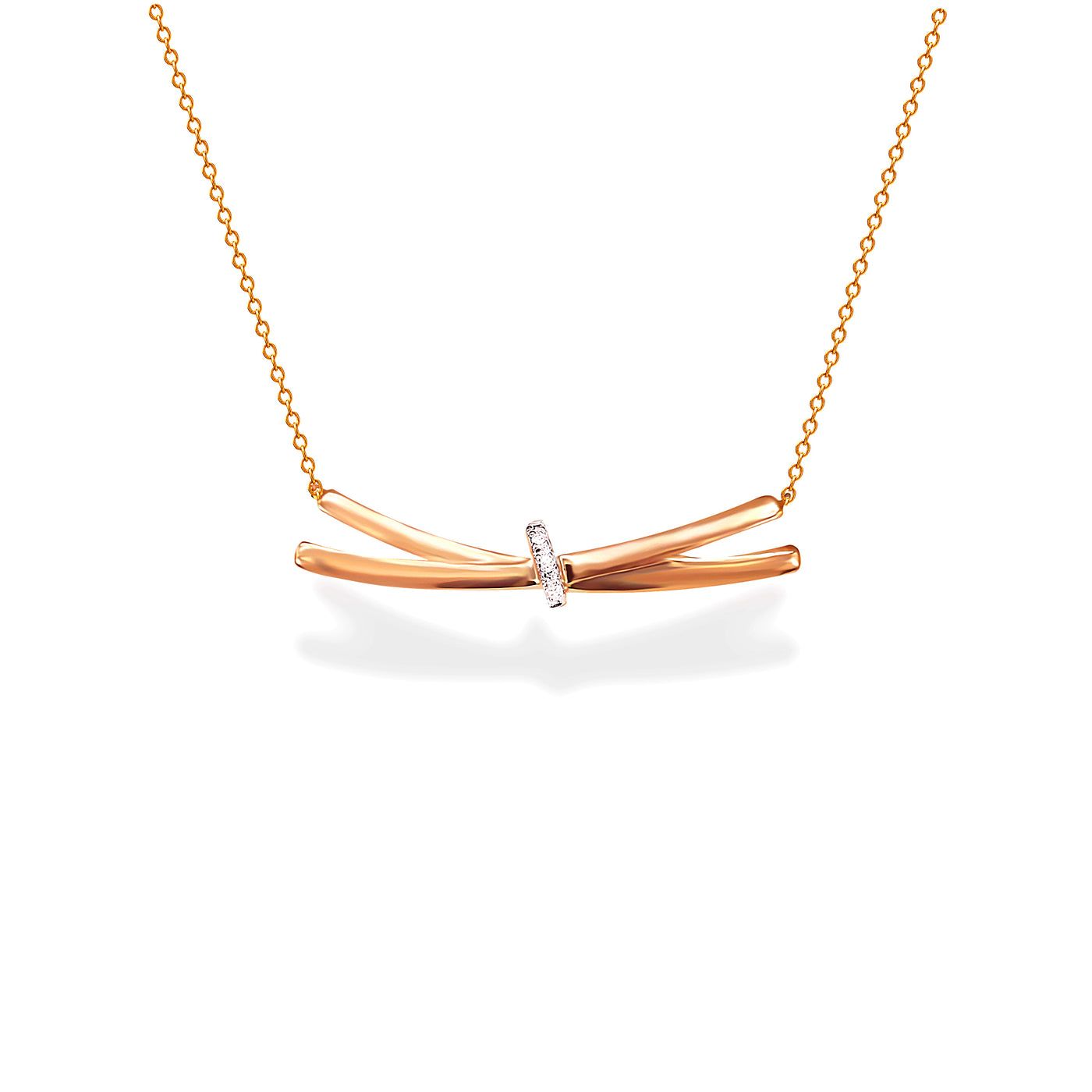 Rose Gold Diamond Necklace