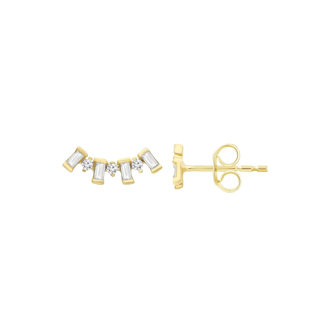 0.2ct Lab Grown Diamond Earrings in 9K Yellow Gold