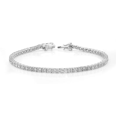 Lab Grown Diamond Tennis Bracelets, 14K White or Yellow Gold Claw Set| Pre-Order