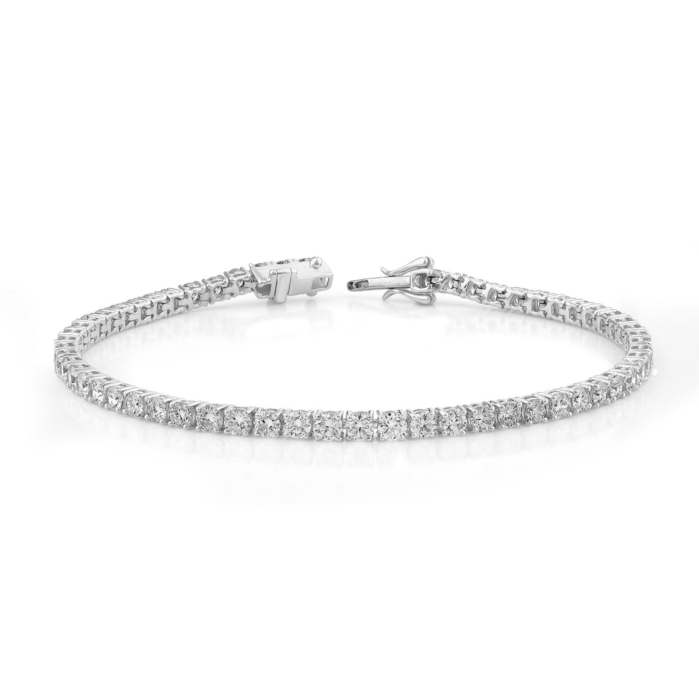 Lab Grown Diamond Tennis Bracelets, 14K White or Yellow Gold Claw Set| Pre-Order