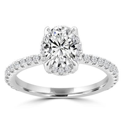 1.42ct Lab Grown Diamond Ring in 18K White Gold