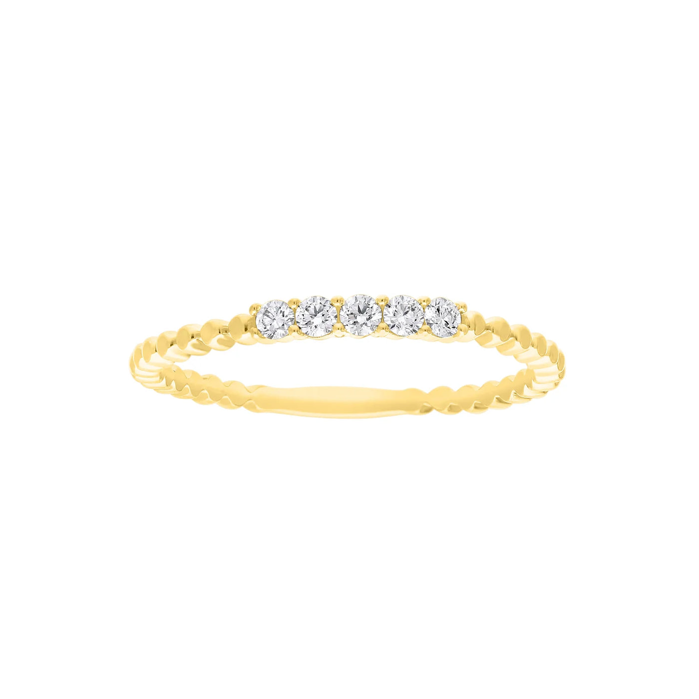 0.12ct Lab Grown Diamond Ring in 9K Yellow Gold