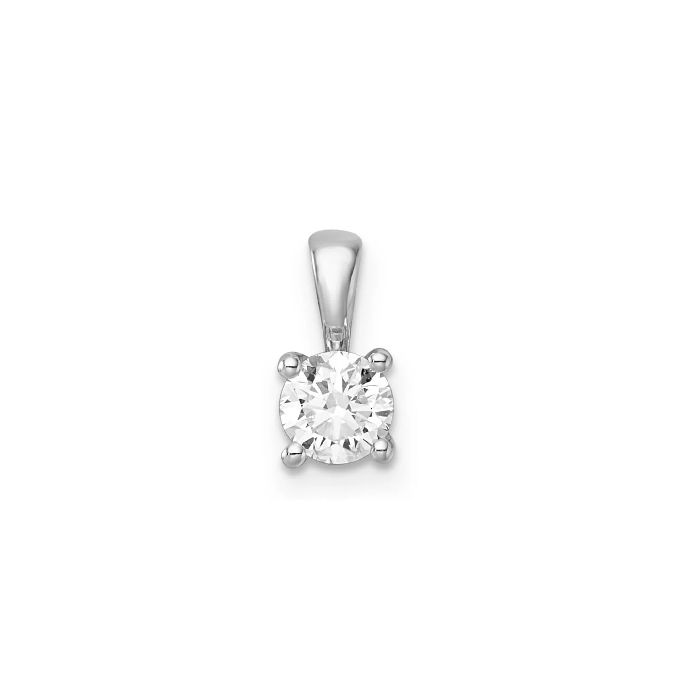 0.50ct Lab Grown Diamond Pendant in 9K White Gold