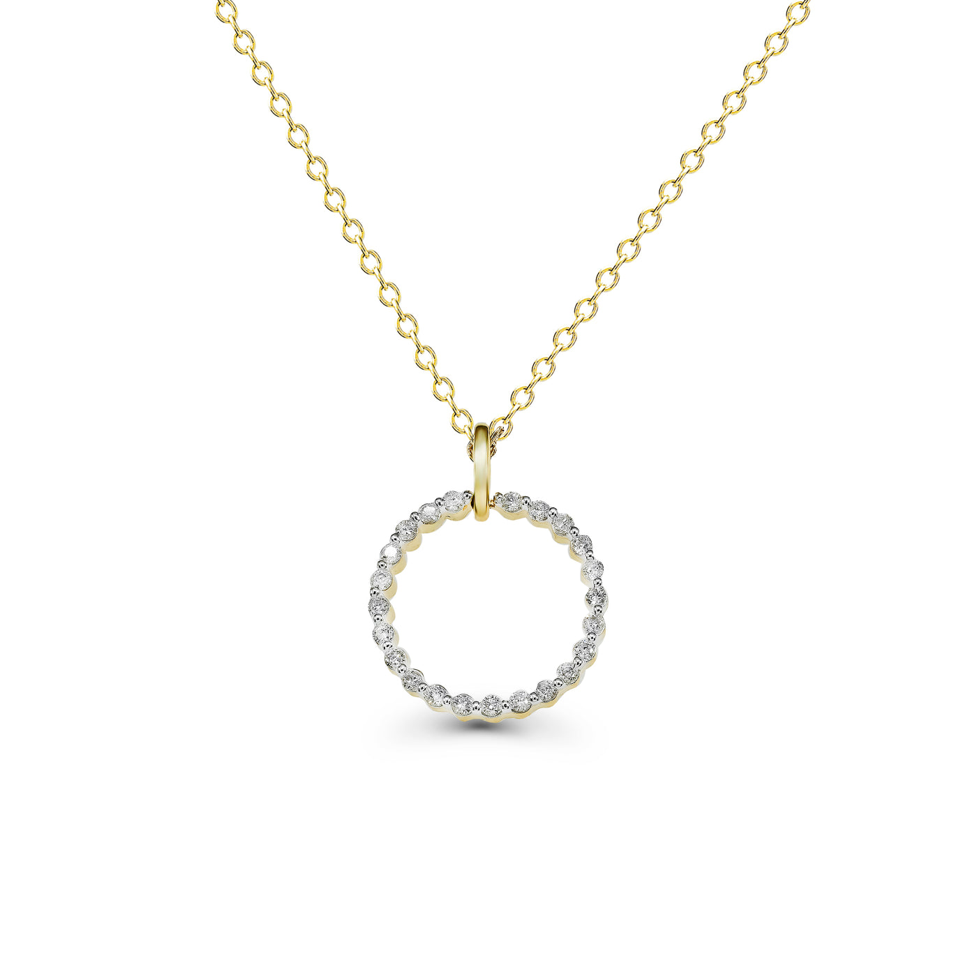 Yellow Gold Diamond Pendant