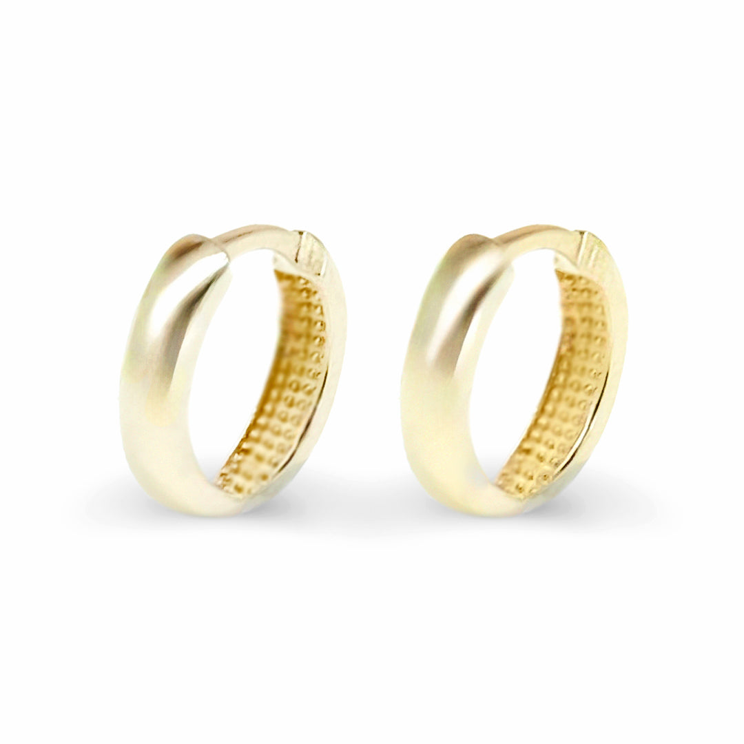 9K Yellow Gold Hoop Earrings