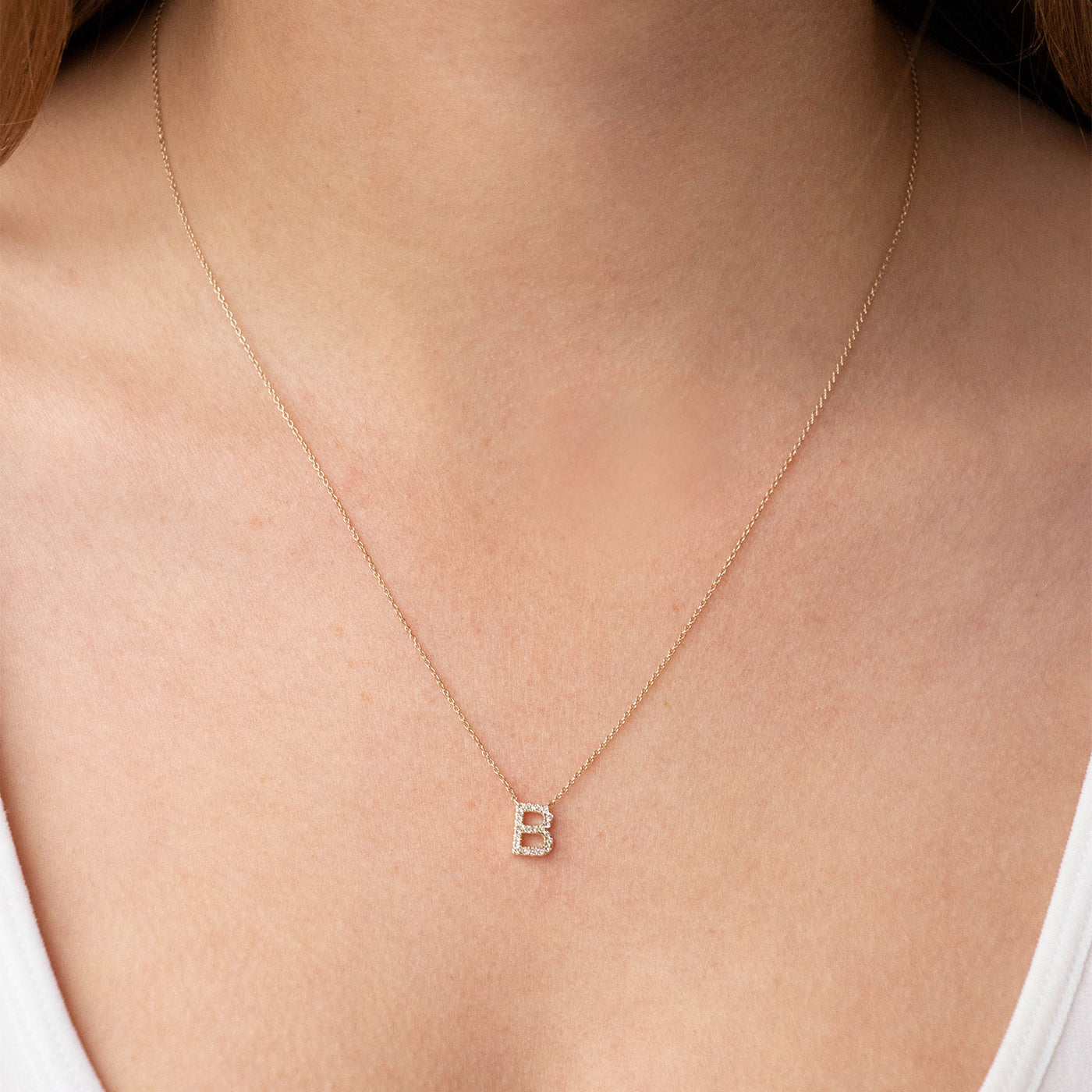 Diamond Letter Necklace | Pre-Order