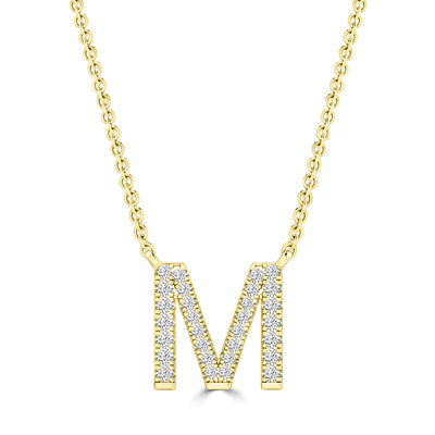 Diamond Letter Necklace | Pre-Order