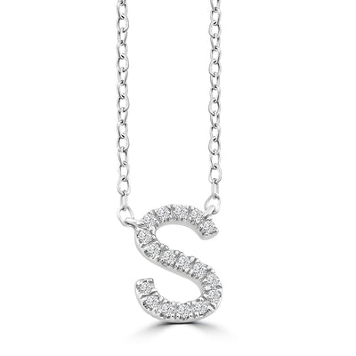 Diamond Letter Necklace | Pre-Order