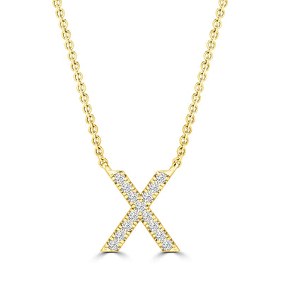 Diamond Letter Necklace | Pre-Order