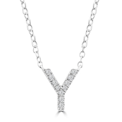 Diamond Letter Necklace | Pre-Order