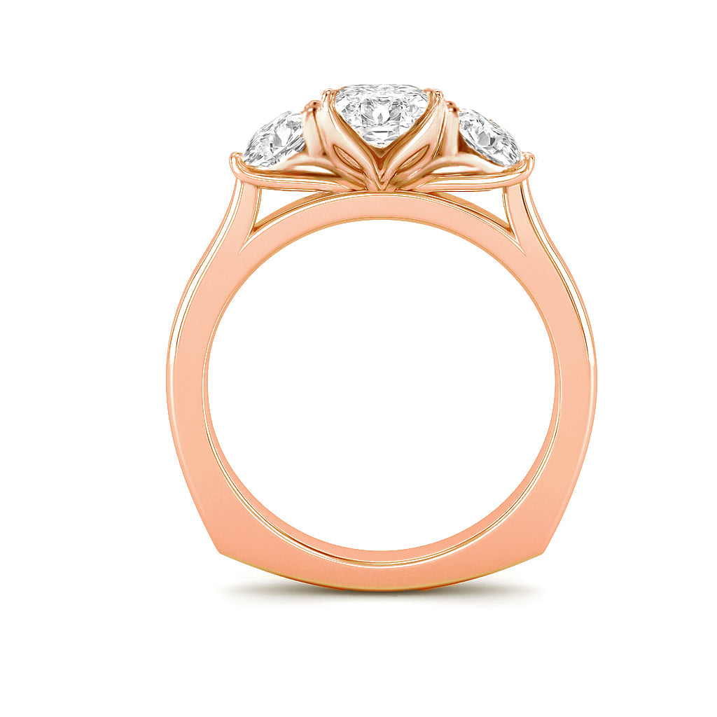 The Angelina Ring - Oval Lab Grown Diamond Trilogy