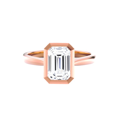 The Anna Ring – Bezel-Set Diamond Engagement Ring