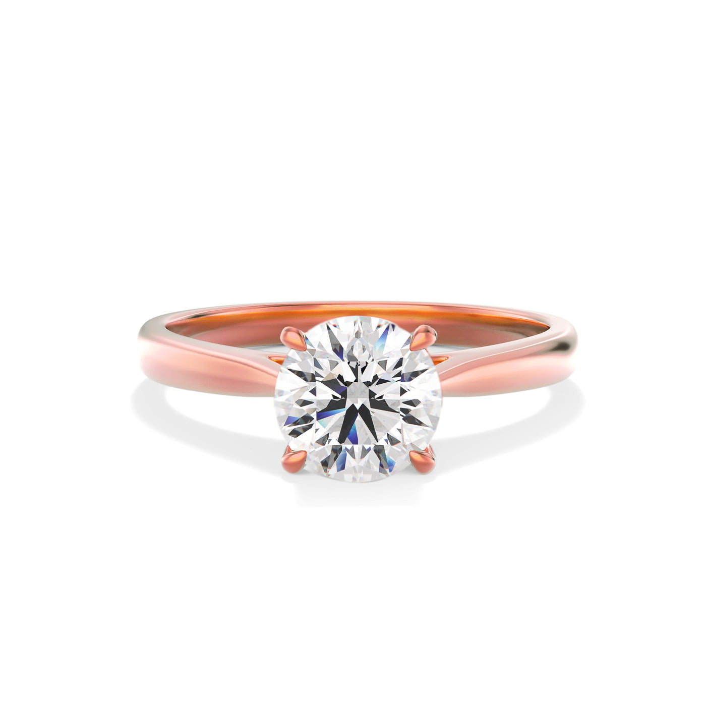 Lab Grown Diamond Engagement Ring With Hidden Halo  - Ophelia