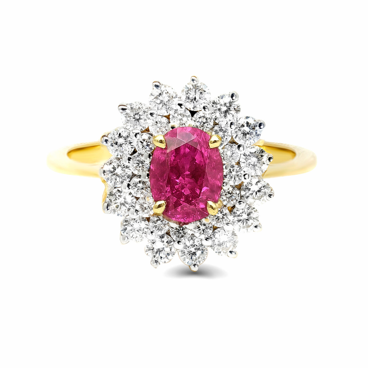 Yellow Gold Ruby & Diamond Ring